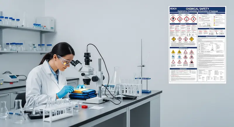 Illustration of laboratory testing of bag fabric