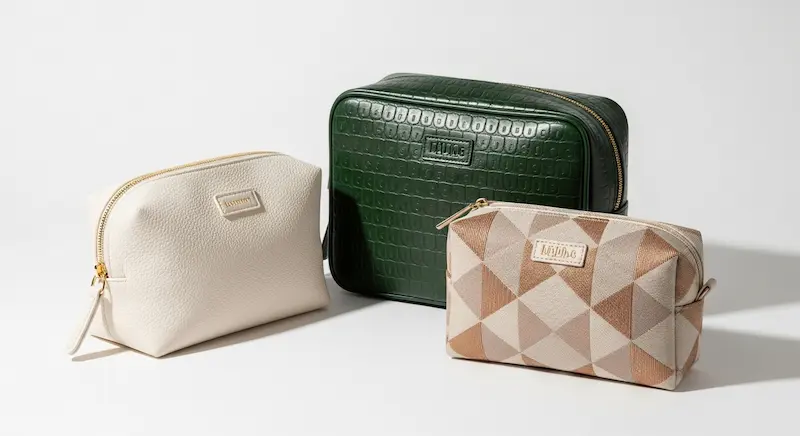 Cosmetic bag style references for a branded gift project
