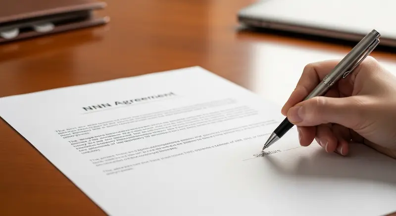 Illustration of a manufacturing confidentiality agreement